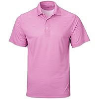 Short Sleeve Polo Shirt (Grant, Hibiscus, 2XL) Golf