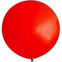 36 Inch Giant Latex Balloons, Standard Red Round Balloons for Birthdays Weddings Receptions Festival Party Decoration, Pack of 5 Pcs
