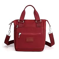 Oichy Small Tote Bags for Women Nylon Crossbody Bags Casual Top Handle Handbag Satchel Shoulder Bag with Pockets
