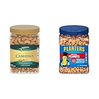 PLANTERS Deluxe Cashews and Cocktail Peanuts Bundle (2 Containers)