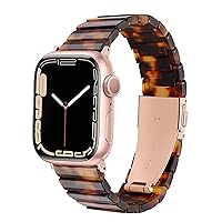 Band Compatible with Apple Watch 38mm/40mm/41mm/42mm/44mm/45mm Resin Women Men Wristband Strap Blacelet for iWatch Series 9 8 7 SE 6 5 4 3 2 1