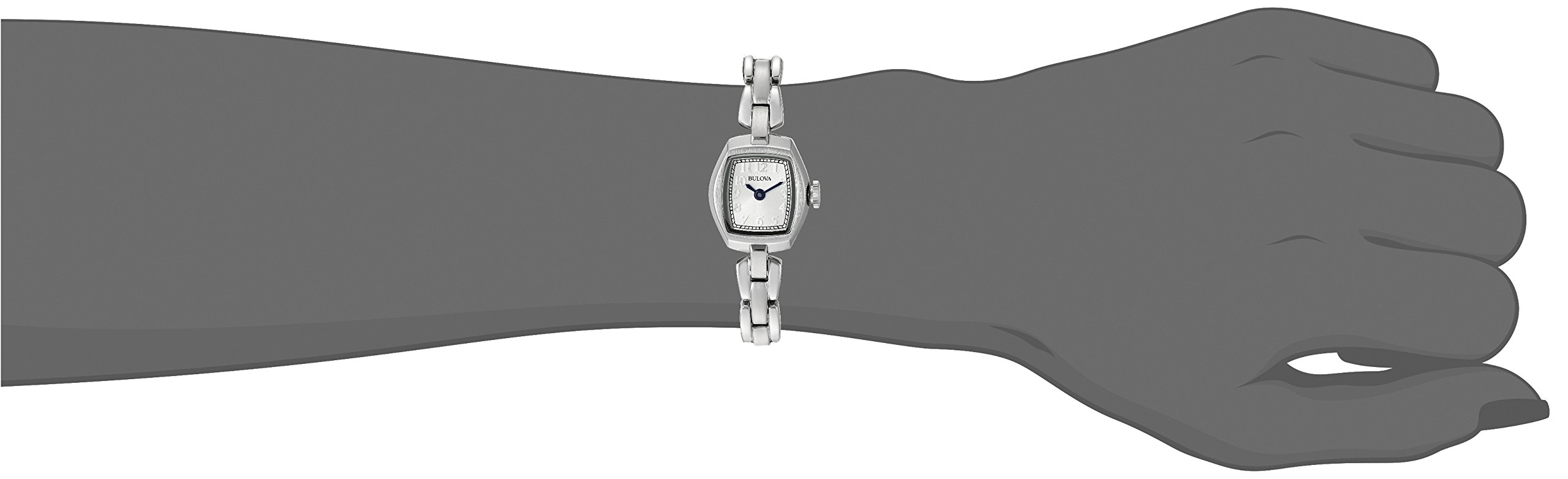Bulova Ladies' Classic Dress Mini 2-Hand Quartz Watch, Stainless Steel, Arabic Markers