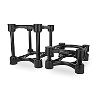 IsoAcoustics Iso-Stand Series Speaker Isolation Stands with Height & Tilt Adjustment: Iso-200 (7.8” x 10”) Pair