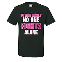 in This Family No One Fights Alone Breast Cancer Awareness Mens T-Shirts