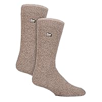 2 Pairs Mens Merino Wool Socks Thermal Socks for Winter