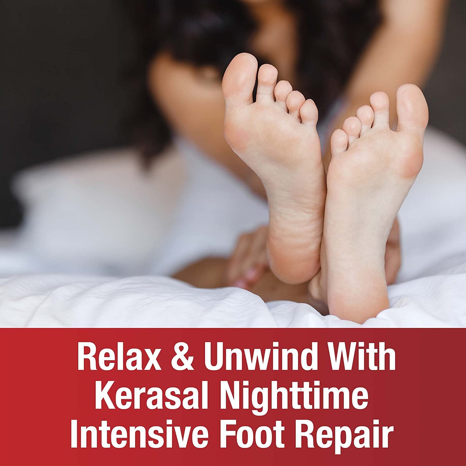 Kerasal Nighttime Intensive Foot Repair, Skin Healing Ointment for Cracked Heels and Dry Feet, 1 oz