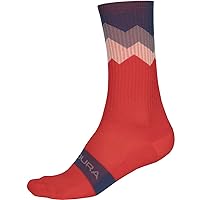 Endura Jagged Cycling Sock - Mid-Calf, Arch Support, High Wicking Cycling Sock