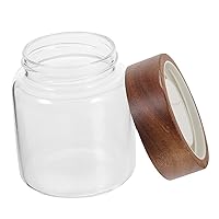 BESTOYARD Airtight Storage Tank Sealed Storage Container Glass Sealed Jar Sugar Container Dried Food Jars Cereals Canister Glass Tea Jar Canisters Glass Jars Candy Jar Coffee Wood Cereal Can