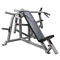 Body-Solid Pro ClubLine (LVIP) Incline Press Leverage Gym Bench - Converging Chest & Shoulder Press Machine with Sealed Bearings and Gas-Assisted Start Positions