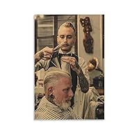 Retro Barbershop Posters Barber Haircut Pictures Hair Salon Posters Wall Art Paintings Canvas Wall Decor Home Decor Living Room Decor Aesthetic 24x36inch(60x90cm) Unframe-style