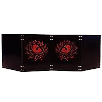 Dungeon Master Screen Four Engraved Wooden Magnetic Maple Panels with Initiative Tracker Slot for D&D Pathfinder rpgs