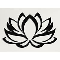 DEKADRON Metal Wall Art - Lotus Flower - Metal Wall Decor Home Office Decoration Yoga Studio Décor, (18