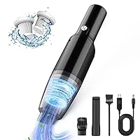Portable Mini Car Vacuum Cleaner,10000Pa High Power Suction Cordless Rechargeable Vacuums with Low Noise, Wireless Handheld Powerful Small Car Vacuum Cleaner 45° Foldable Handle for Car/Home/Office
