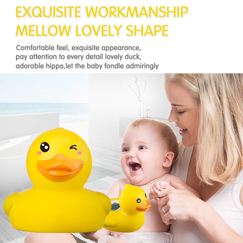 b&h Baby Thermometer, The Infant Baby Bath Floating Toy Safety Temperature Water Thermometer (Classic Duck)