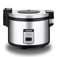 CUCKOO CR-3055 | 60 Cup (Cooked) 30-Cup (Uncooked) Commercial Rice Cooker & Warmer | Automatic Warm Mode, Nonstick Inner Pot, Detachable Inner Lid | Stainless Steel