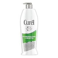 Curel Fragrance Free Comforting Body Lotion, Unscented Dry Skin Moisturizer for Sensitive Skin, with Advanced Ceramide Complex, Repairs Moisture Barrier, 20 oz