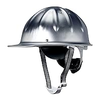 Aluminum Safety Hard Hats Helmet with Ratchet Suspensions Silver Safety Cap One Size Helmet Fits Most