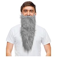 Grey Hillbilly Fake Dwarf Beard - One Size Fits All