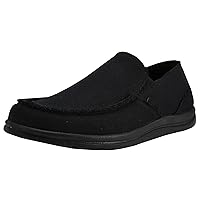 Mens Canvas Shoes Slip On Loafers Deck Shoes Walking Lightweight Causal Slip-ons