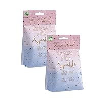 Willowbrook | Fresh Scents Scented Sachet Packet | Little Sparkle | Air Freshener Bags for Drawers, Closets, Cars | 6 Pack | Long Lasting Home Fragrance