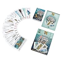Carolata Real Sea Dangerous Creatures Playing Cards (Ocean Dangerous Creatures/Quiz/Plastic), Animals, Fishes, Reptiles, Toys, Educational Toys, Playing Cards, Games, Picture Books, Gift, Present