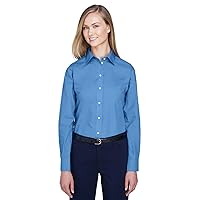 Ladies' Crown Woven Collection™ Solid Broadcloth 4XL FRENCH BLUE