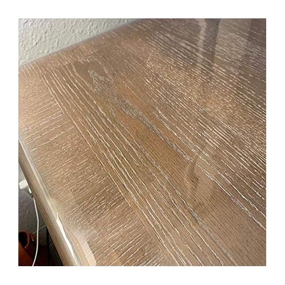 31x60 OctoRose Cut Size in USA for You Soft Glass Crystal Clear Transparent PVC Table Cover Furniture Protector Pad for Desk Table Lab Bench Marble Wood Floor mat Sofa Arm Cover 