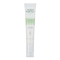 Mario Badescu Mineral Sunscreen SPF 30 for All Skin Types | Reef Safe, Oil-free Moisturizer Formulated with Zinc Oxide, Hyaluronic Acid & Antioxidants | 1.5 Fl Oz