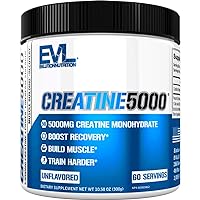 Pure Creatine Monohydrate Powder 5000mg Nutrition Pre and Post Workout Recovery Drink Mix Creatine Powder for Enhanced Muscle Mass Athletic Performance and Muscle Recovery - Unflavored