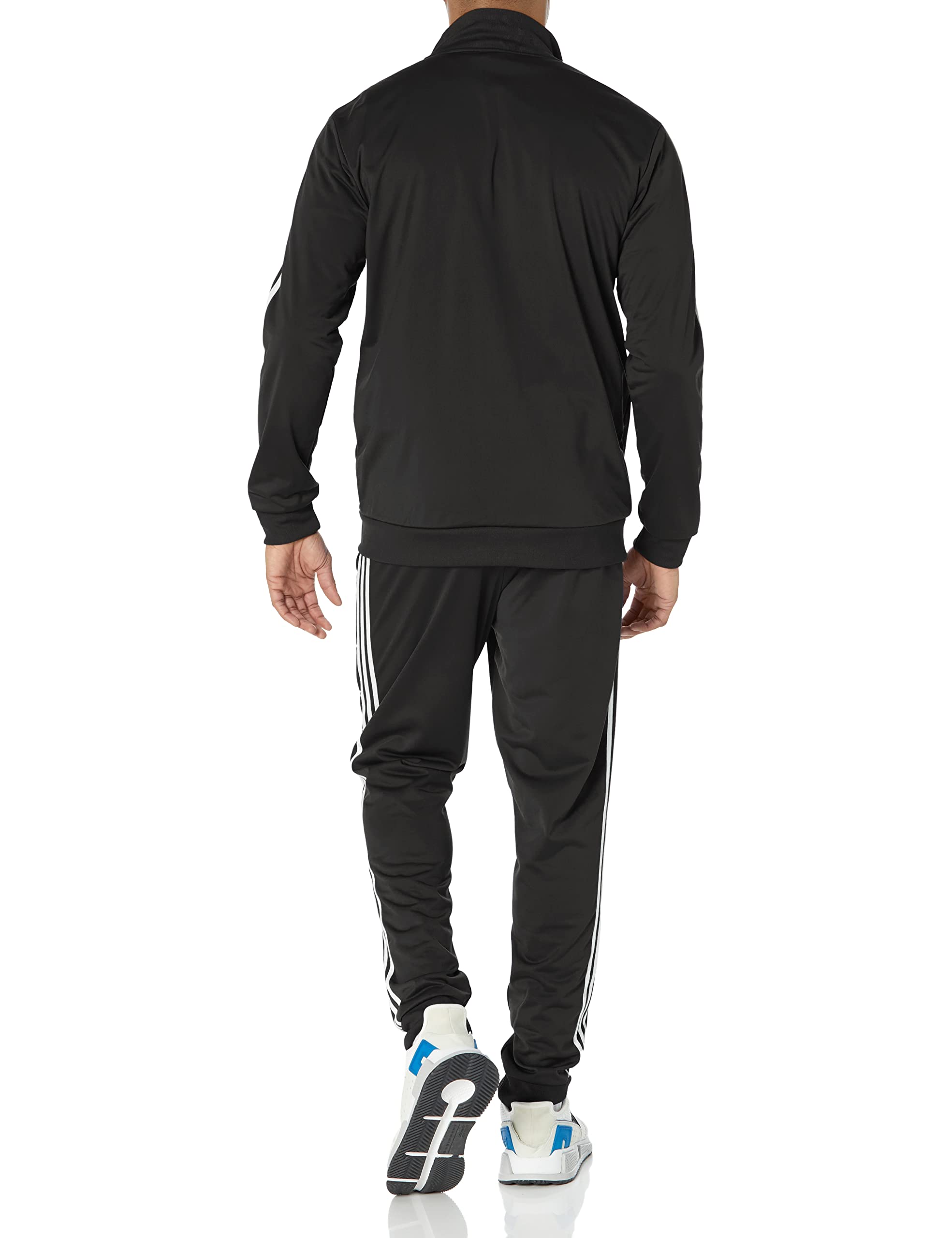 adidas Mens Sportswear Basic 3-stripes Tricot Track Suit