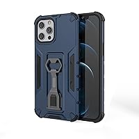Ultra Slim Case Suitable for iPhone 12 PRO MAX Shockproof Mobile Phone Case, 150 Degree Adjustable Stand, Ultra-Thin Kickstand PC/TPU Protective Cover Phone Back Cover (Color : Blue)