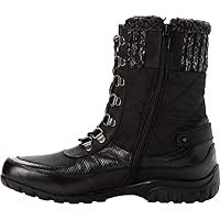 Propét Womens Delaney Frost Snow Casual Boots Ankle - Black