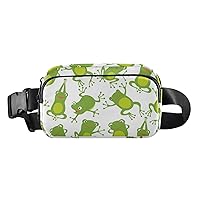 Frog Fanny Packs for Women Men Belt Bag with Adjustable Strap Fashion Waist Packs Crossbody Bag Waist Pouch Hip Pouch Bum Bag for Travel