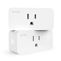 Plug, 2.4GHz WiFi Smart Plug, Works with Alexa, Google Assistant, IFTTT, No Hub Required, Two-Pack, White