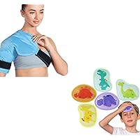 REVIX Kids Ice Packs for Boo Boos and Shoulder Ice Pack Rotator Cuff Cold Therapy Wraps