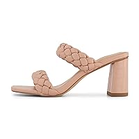 Dunes + CUSHIONAIRE Technology Women's Iris braided Heel Sandal +Memory Foam and Wide Widths Available