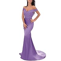 Lace Mermaid Bridesmaid Dresses for Women Formal Evening Dress Maid of Honor Gowns