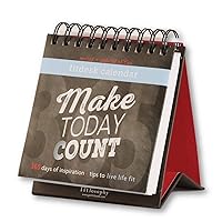 'Make Today Count' 365-Day Inspirational Perpetual Desk Calendar, Fitdesk 365-Day Perpetual Calendar (FITDESK-Cal)