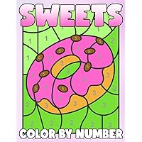Sweets Color by Number: Indulge in Delicious Fun with Sweet Treats Coloring Pages Featuring Numbered Sections for All Ages Stress Free and Imagination