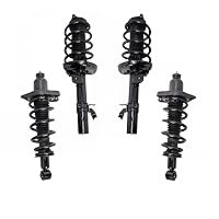 TRQ Front Rear Complete Loaded Strut Spring Shock Kit Set 4pc for 2014-2020 Acura MDX AWD 4WD