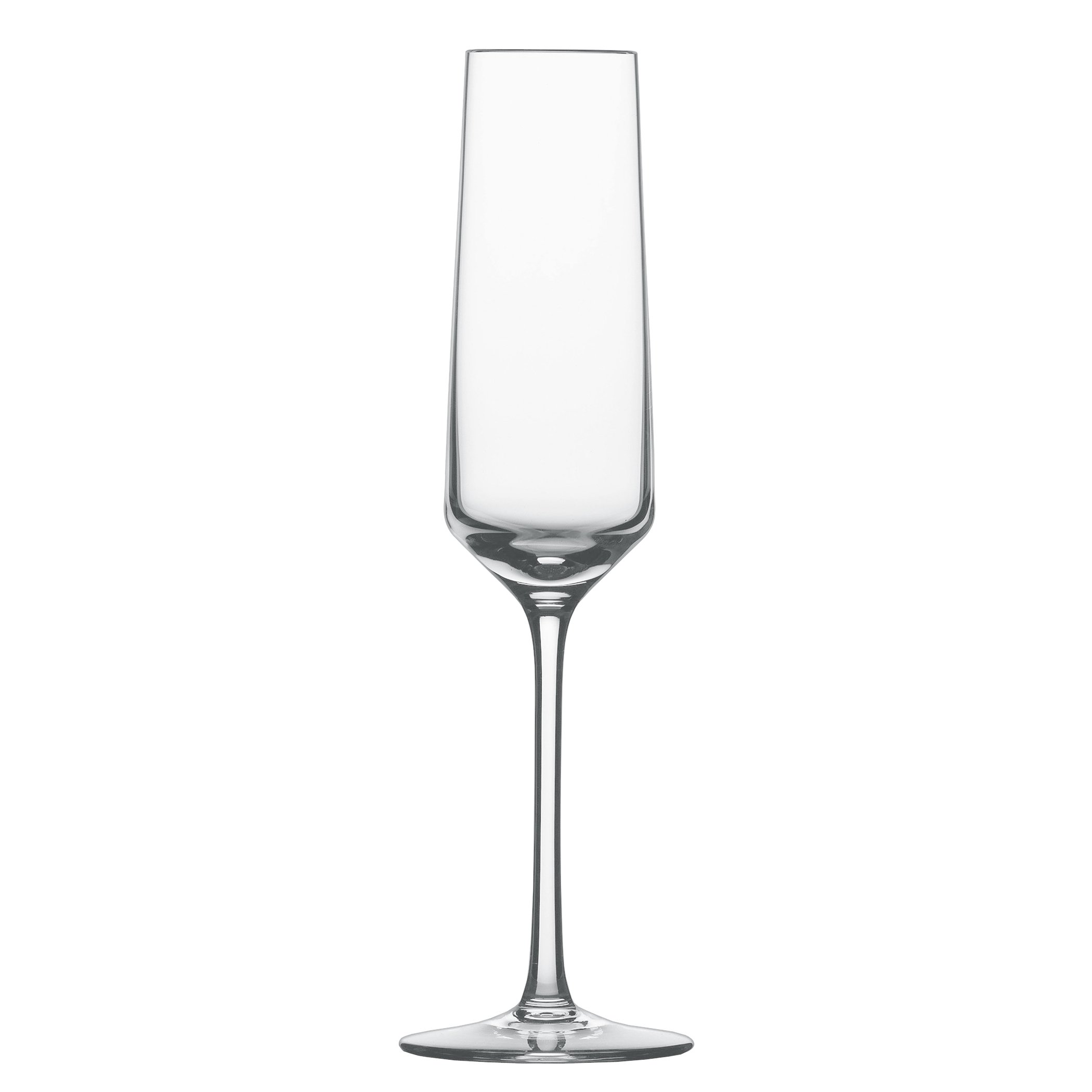 Schott Zwiesel Tritan Crystal Glass Pure Stemware Collection Champagne Flute with Effervescence Points, 7.3-Ounce, Set of 4