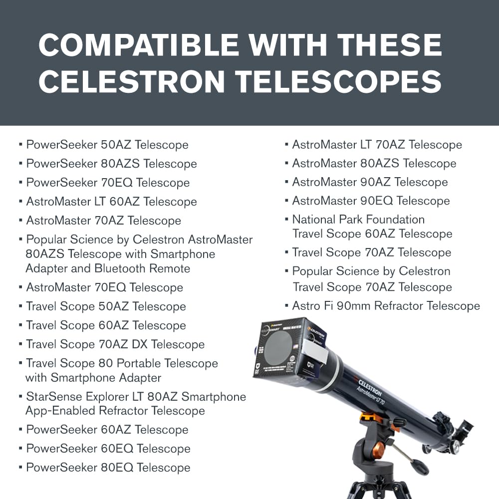 Celestron – EclipSmart Safe Solar Eclipse Filter – Meets ISO 12312-2:2015(E) Standards – Works with Your Telescope, Spotting Scope, or DSLR Camera – Observe + Photograph Eclipses or Sunspots Safely