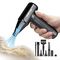 Air Blower Mini Compressed Air Duster, 150000RPM Stepless Speed Electric Air Duster Keyboard Cleaner, Rechargeable Good Replacement Canned Air-PC Computer Duster with Brushless Motor