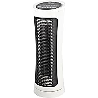 Comfort Zone Electric Oscillating Digital Tower Space Heater with Digital Thermostat, Built-in Overheat Sensor, and Power Indicator Light, Ideal for Home, Bedroom, & Office, 1,500W, CZ457EWT