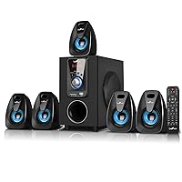 BeFree Sound Bluetooth Speaker System; bfs-400, 25 W & 10 W x 5, Blue (93592793M)