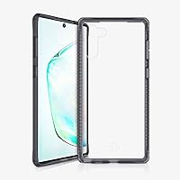 Itskins Hybrid Frost Protective Phone Case Compatible with Galaxy Note10, Slim Hybrid Case, Anti-Yellowing, and Heavy Duty Shockproof Cover, Military Phone Case | Black and Transparent