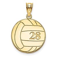 10KY Personalized Volleyball Pendant