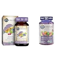 Garden of Life Organics Prenatal Vitamin & Gummies Bundle for Healthy Fetal Development, Energy Support - 30 Day Supply
