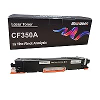 Compatible 130A CF350A 1-Pack Black Toner Cartridge Replacement for HP MFP-M177fw MFP-M176n