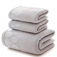 Adult Bath Men's and Women's Towel 3 Piece Set 1 Towel/2 Face Towels Cotton Thickened Soft